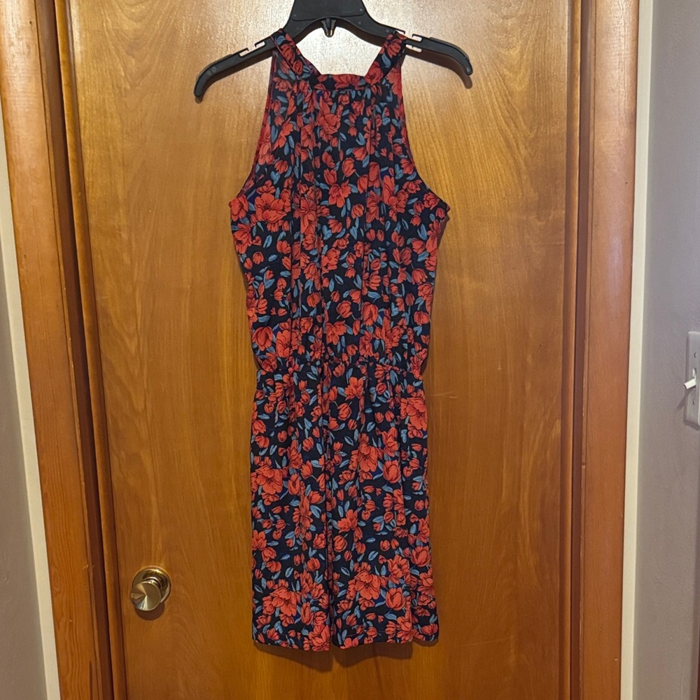 Floral Halter Neck Dress
